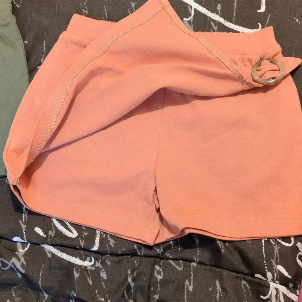 Little Lass 6 PC Tops/Shorts Multicolor/Solid 3T - Picture 5 of 9